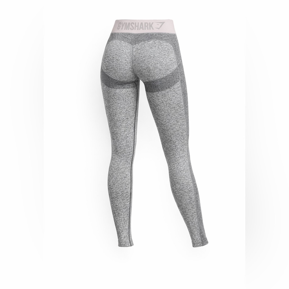 Gymshark Leggings Womens Gray Marl Seamless Flex High Waisted Pants Workout​​